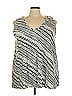 Roaman's 100% Cotton Silver Sleeveless T-Shirt Size 30 - photo 1