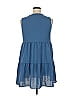 Lucky in Love 100% Polyester Solid Blue Casual Dress Size XL - photo 2