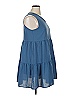 Lucky in Love 100% Polyester Solid Blue Casual Dress Size XL - photo 4