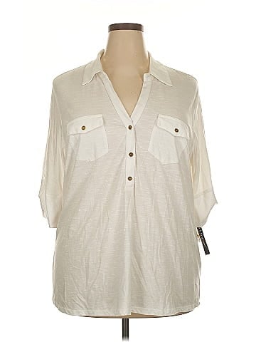 Cathy 3/4 Sleeve Button-Down Shirt (view 1)