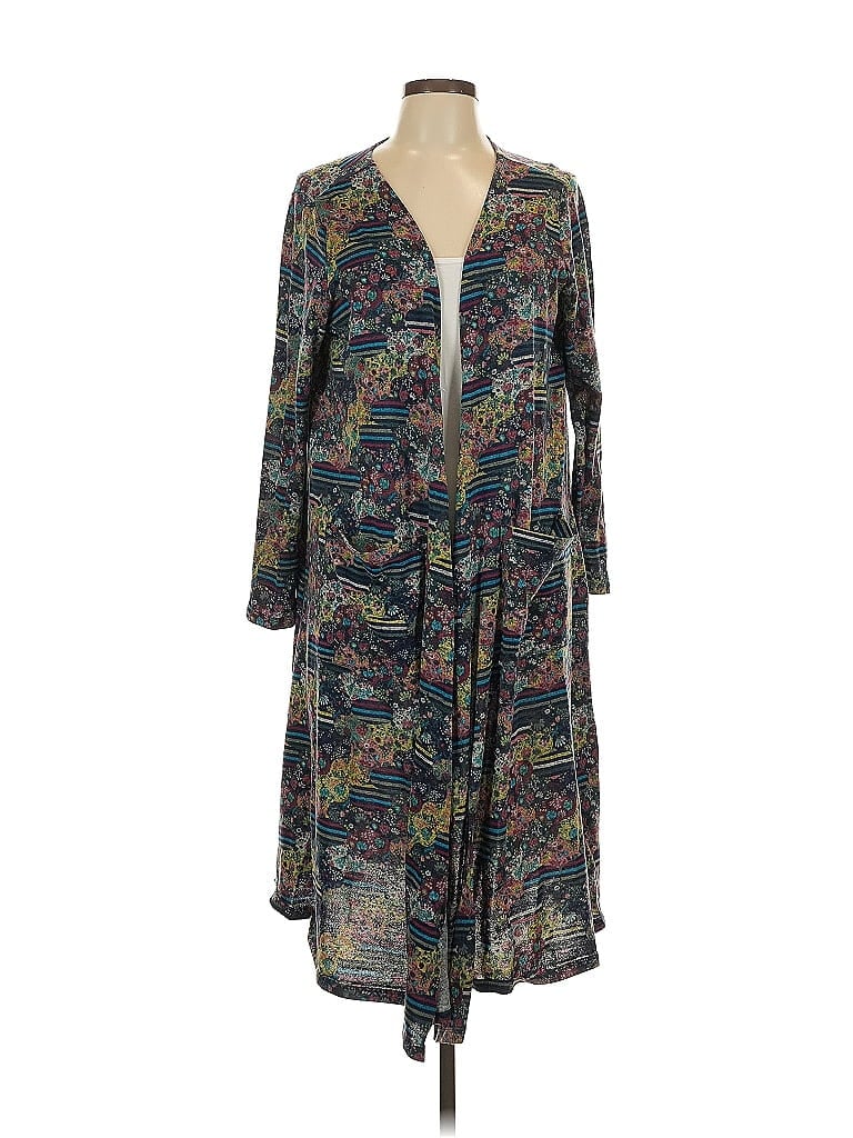 Pre-owned Lularoe Kimono In Blue