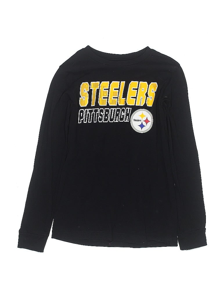 NFL 100% Cotton Black Long Sleeve T-Shirt Size 8 (big kids) - photo 1