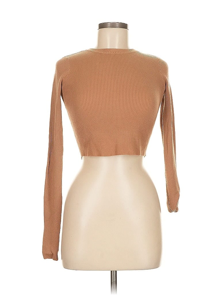 Pre-owned Olivaceous Cardigan Sweater In Brown