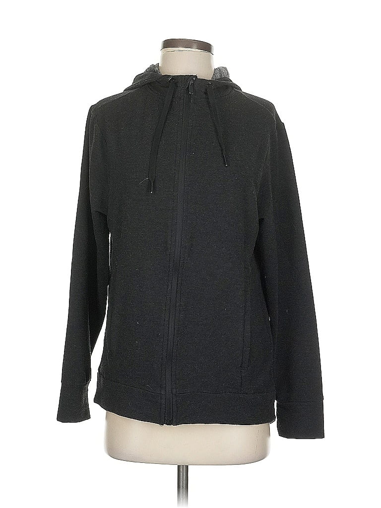 Pre-owned All In Motion Zip Up Hoodie In Gray