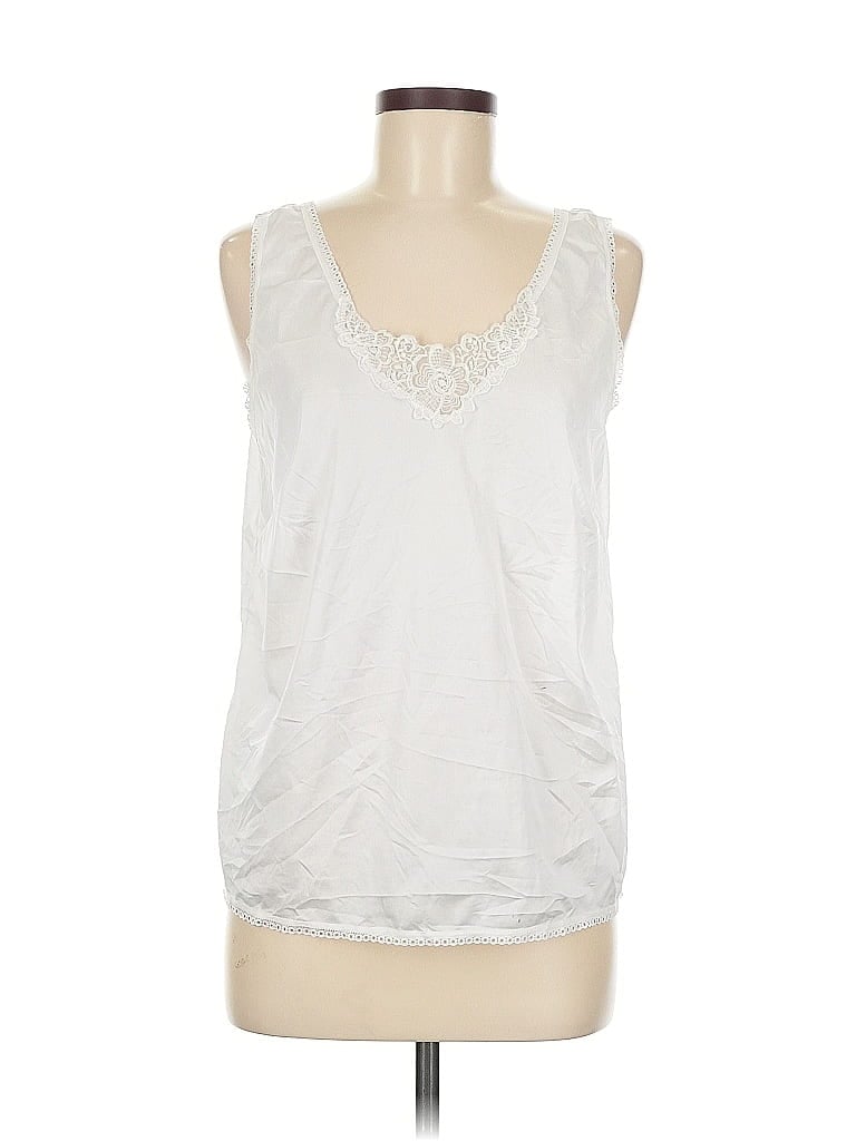 Pre-owned Assorted Brands Sleeveless Blouse In White
