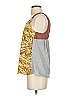 Tiny 100% Cotton Color Block Floral Graphic Gold Sleeveless Blouse Size S - photo 5