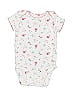 Just One You Made by Carter's 100% Cotton Floral White Short Sleeve Onesie 0-3 MO / 3 MO - photo 1