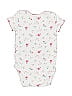 Just One You Made by Carter's 100% Cotton Floral White Short Sleeve Onesie 0-3 MO / 3 MO - photo 2