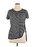 Ambiance Stripes Black Short Sleeve T-Shirt Size 1X - photo 1