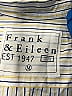 Frank & Eileen 100% Cotton Stripes Ivory Long Sleeve Button-Down Shirt Size M - photo 7