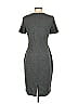 St. John Solid Gray Casual Dress Size 4 - photo 2