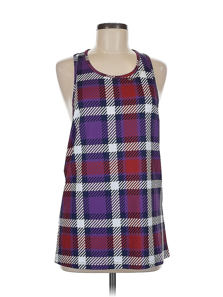 Pre-owned Assorted Brands Sleeveless Top Purple Halter Neckline Tops