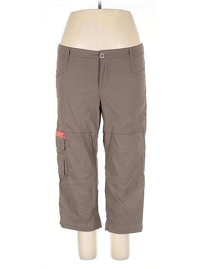 Title Nine Brown Cargo Pants Size 14 - photo 1