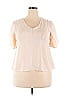 GeeGee Ivory Short Sleeve Blouse Size 2X - photo 1