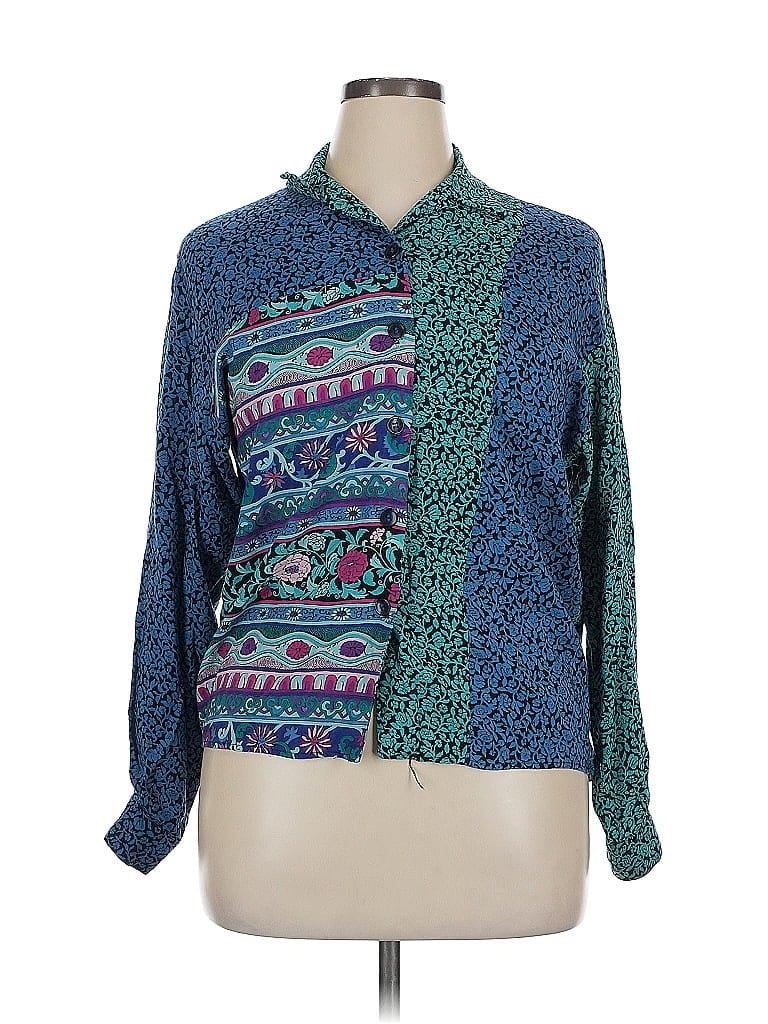 Click to view more detailed imagery on our partner's website Pre-owned Marc New York Long Sleeve Blouse In Blue