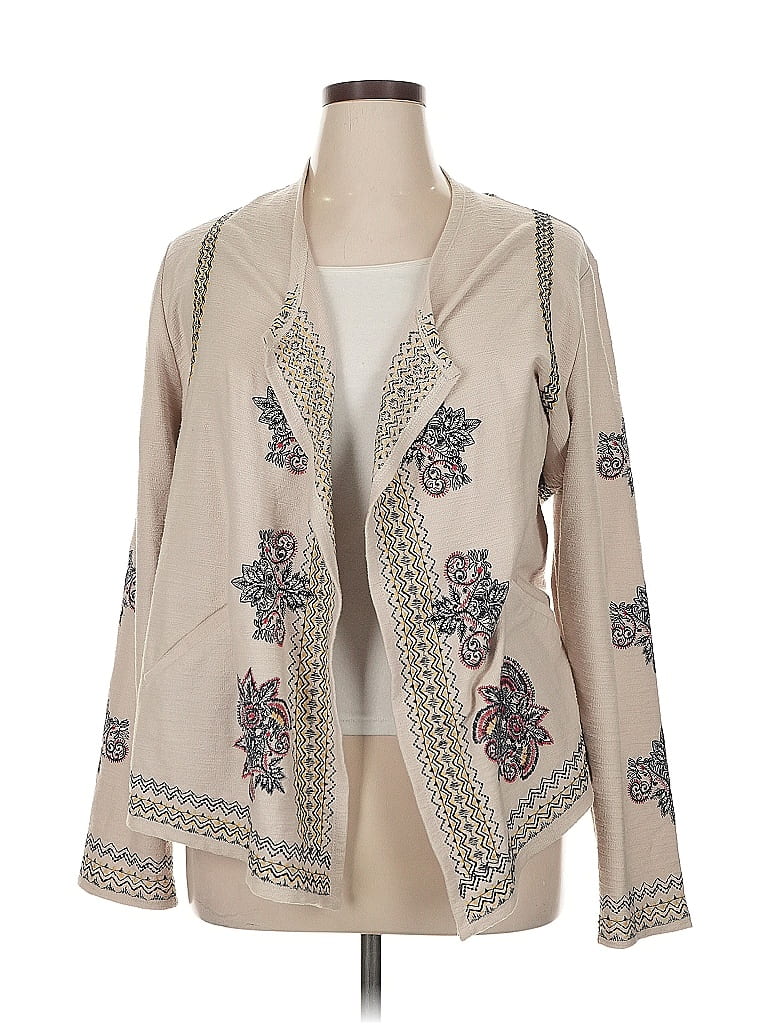 Christopher & Banks Paisley Ivory Jacket Size XL 67 off