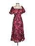 Francesca's 100% Polyester Burgundy Cocktail Dress Size S - photo 1