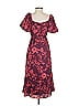 Francesca's 100% Polyester Burgundy Cocktail Dress Size S - photo 2