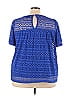 City Chic Blue Short Sleeve Blouse Size 22 - photo 2