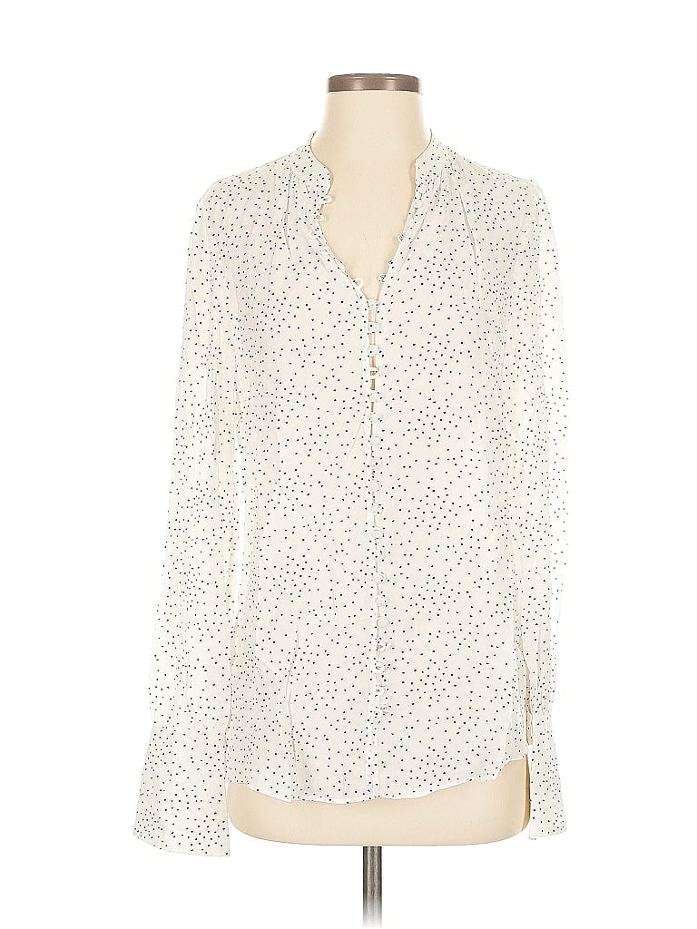 Pre-owned Joie Long Sleeve Blouse In White
