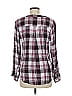 Soho JEANS NEW YORK & COMPANY 100% Rayon Burgundy Long Sleeve T-Shirt Size M - photo 2