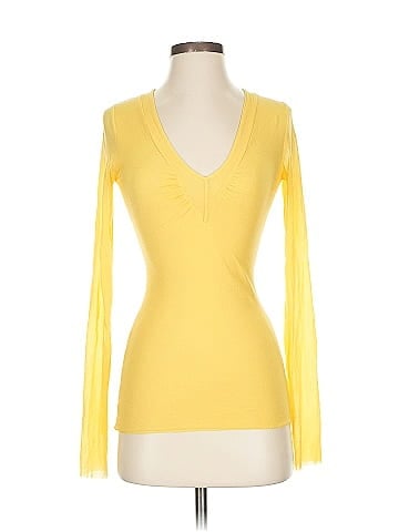 Arden B. Yellow Long Sleeve Arden Top (view 1)