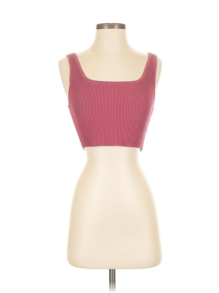 Pre-owned Babaton Tube Top Burgundy Strapless Neckline Tops