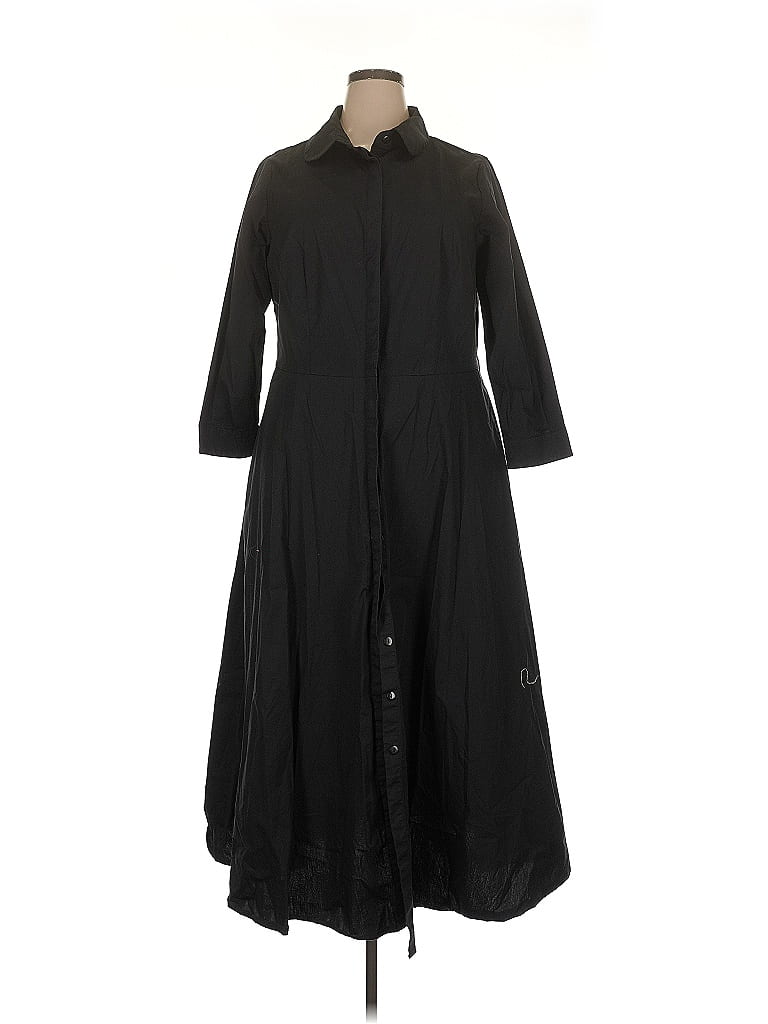 eShakti 100% Cotton Black Casual Dress Size 2X - photo 1