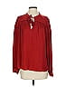 Tart 100% Polyester Red Long Sleeve Blouse Size S - photo 1
