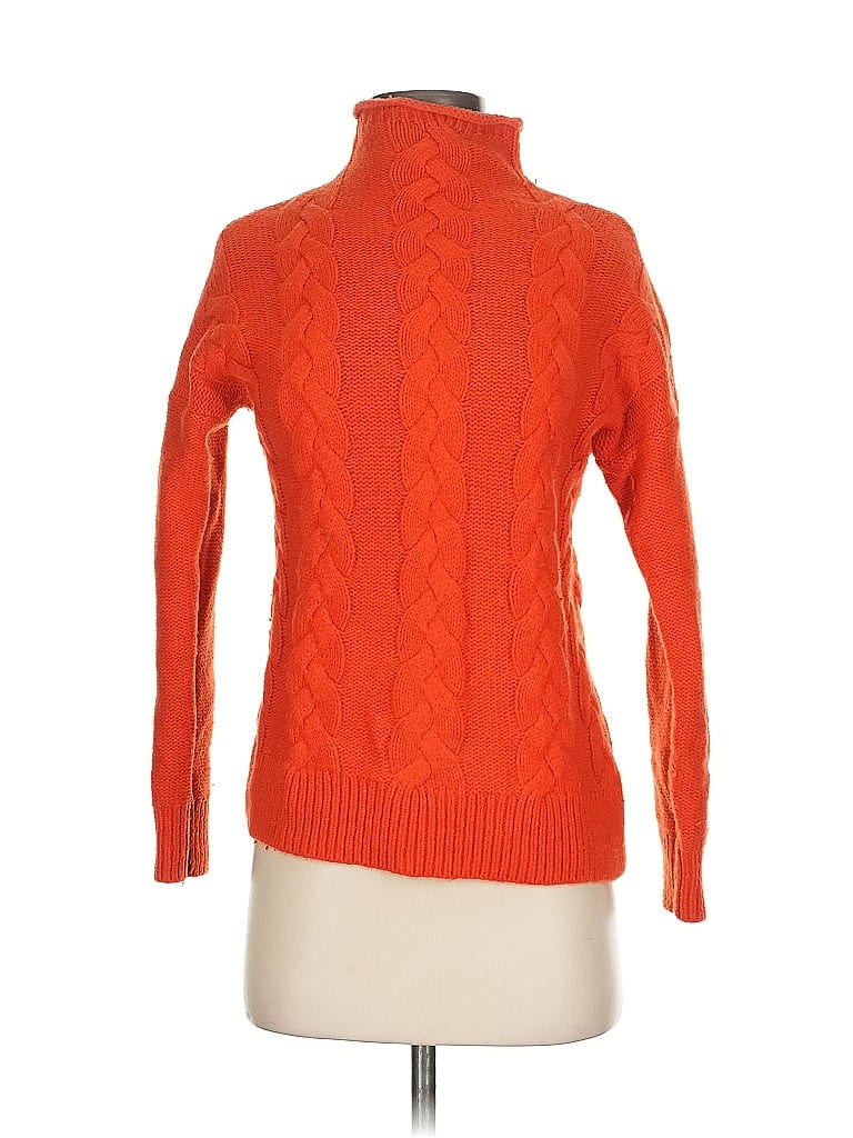 Click to view more detailed imagery on our partner's website Pre-owned Madewell Turtleneck Sweater In Orange