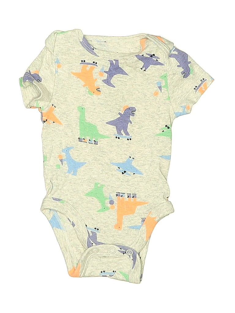 Click to view more detailed imagery on our partner's website Pre-owned Jumping Beans Babies' Short Sleeve Onesie In Green