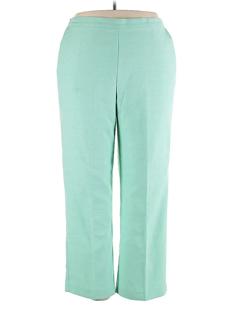 Alfred Dunner 100% Polyester Green Dress Pants Size 20 - photo 1