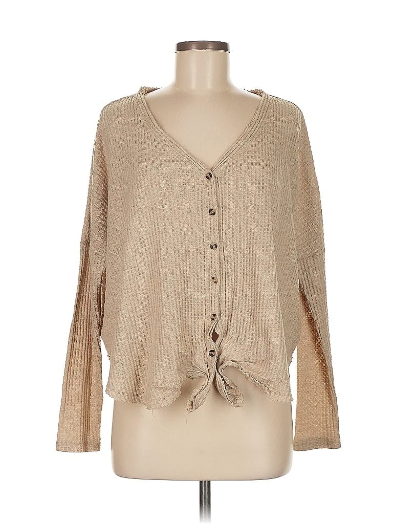 Out From Under Tan Long Sleeve Top Size M (estimated) - photo 1