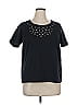 Catherines Stars Black Short Sleeve T-Shirt Size 0X (petite) - photo 1