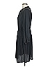 Ann Taylor LOFT Outlet 100% Polyester Solid Black Casual Dress Size 12 - photo 5