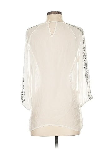 For Love And Liberty 3/4 Sleeve Silk Top (view 2)