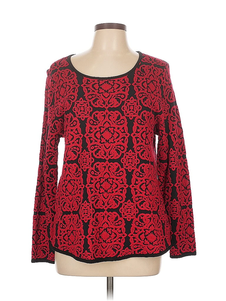 Pre-owned Charter Club Pullover Sweater In Red