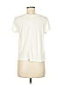 Ann Taylor LOFT 100% Cotton Ivory Short Sleeve T-Shirt Size M - photo 2
