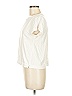 Ann Taylor LOFT 100% Cotton Ivory Short Sleeve T-Shirt Size M - photo 4