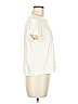 Ann Taylor LOFT 100% Cotton Ivory Short Sleeve T-Shirt Size M - photo 3
