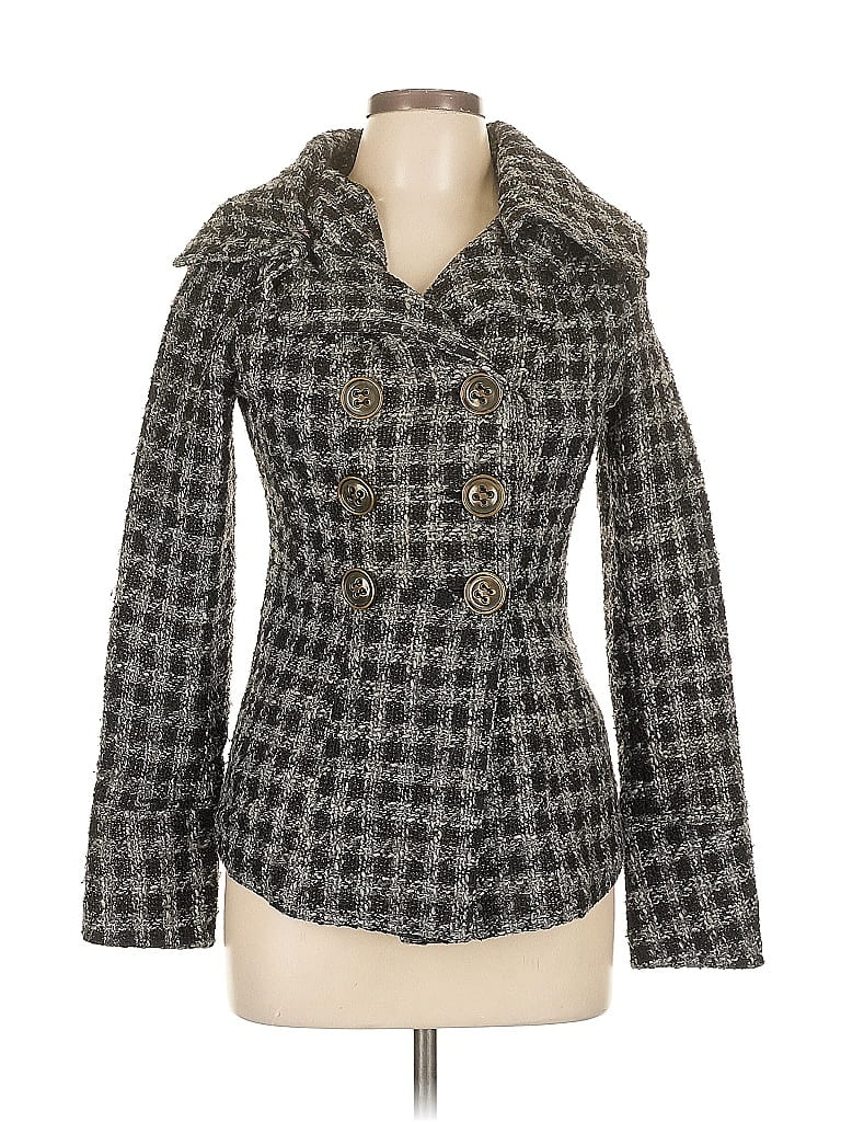 BKE 100% Polyester Houndstooth Gray Jacket Size S - photo 1