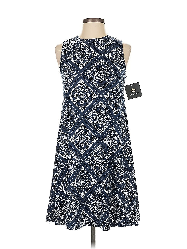 Fortune + Ivy Paisley Blue Casual Dress Size S - photo 1