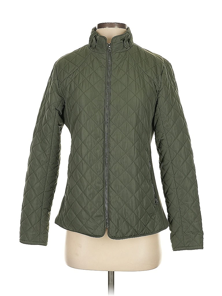 Market and Spruce 100% Polyester Argyle Green Jacket Size S - photo 1