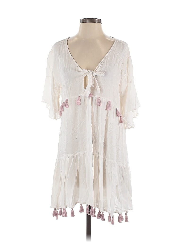 Pre-owned Kos Resort Casual Dress In White