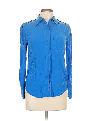 Equipment Long Sleeve Silk Top (view 1)