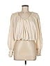 Blu Pepper Ivory Long Sleeve Blouse Size M - photo 1