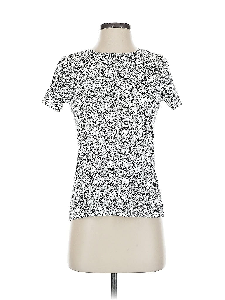 Pre-owned Croft & Barrow Short Sleeve T-shirt In Silver