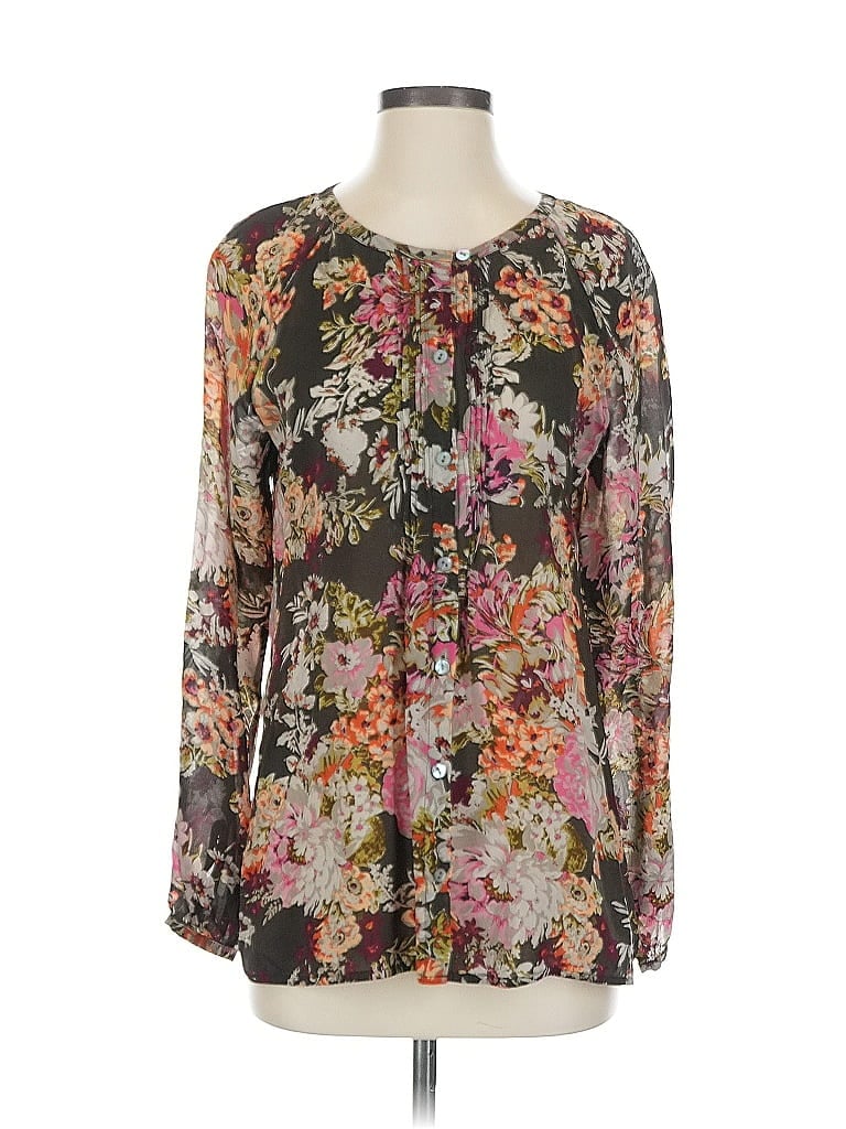 Click to view more detailed imagery on our partner's website Pre-owned Jjill Long Sleeve Blouse In Brown