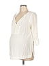A Pea in the Pod 100% Rayon Ivory 3/4 Sleeve Blouse Size L - photo 1