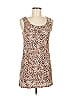LOGO by Lori Goldstein Animal Print Brown Casual Dress Size S - photo 1
